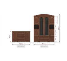 Комод для гостиной Романтика ВК-09-07